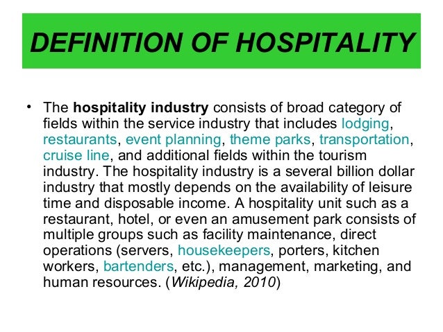 Definition Of Hospitality definition-of-hospitality