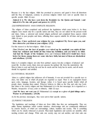 Definition of islam | DOCX