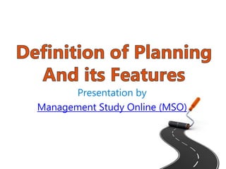 Presentation by
Management Study Online (MSO)
 
