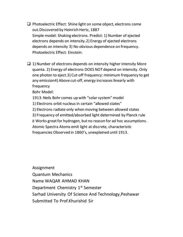 Definition of quantum mechanics | PDF