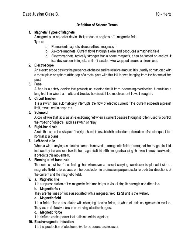 Scientific essay definition