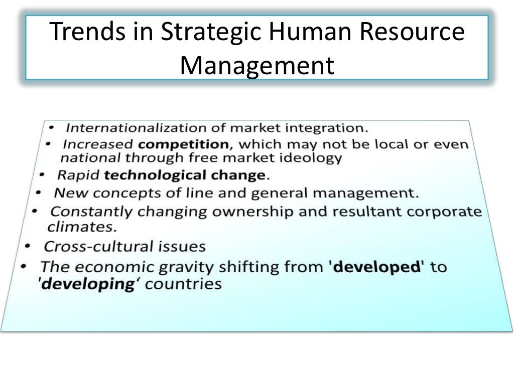 Definition of shrm ( Strategic Human Resource Management)