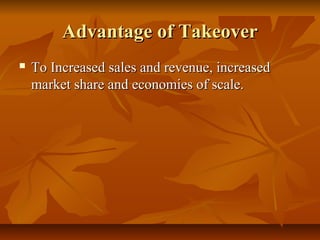 Definition of takeover | PPT