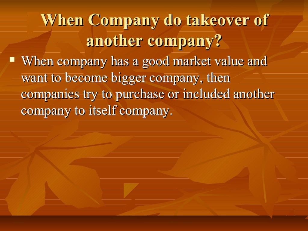 Definition of takeover