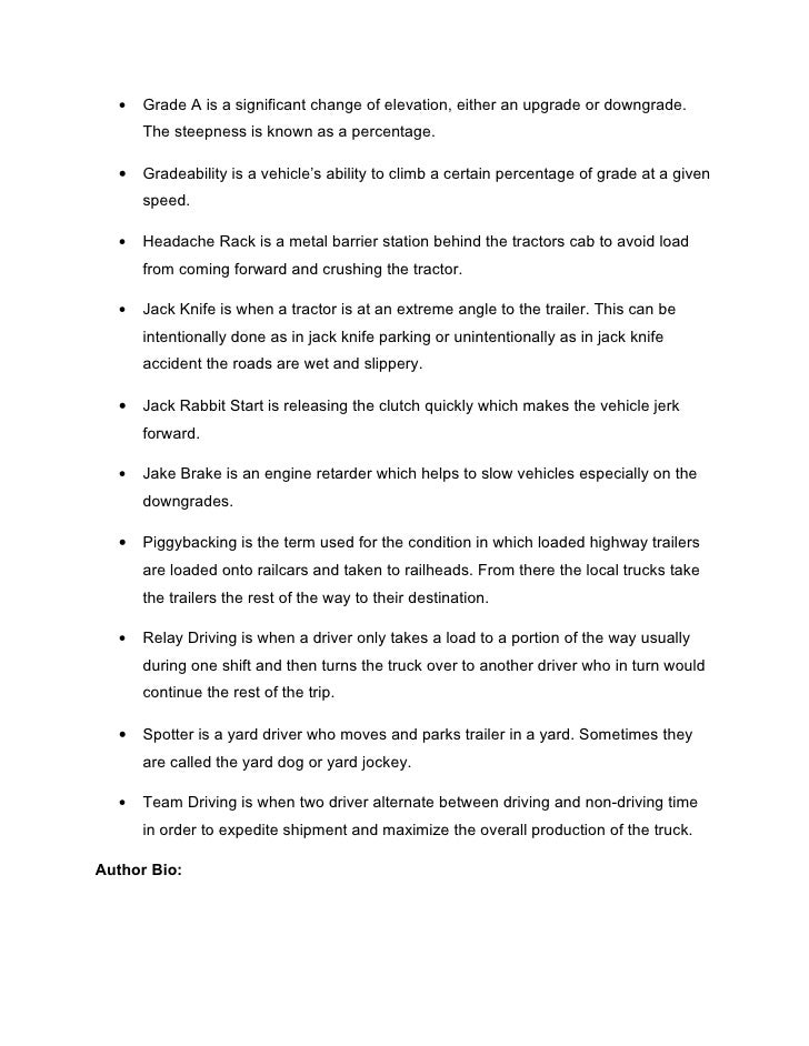 Definition of the Different Terms in Heavy Equipment Hauling