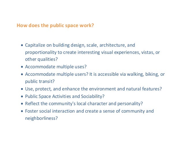 Definition Of The Public Interior Space