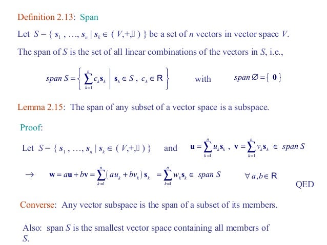 Definition Ofvectorspace