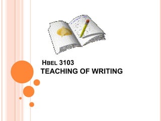 TEA

HBEL 3103

TEACHING OF WRITING

 