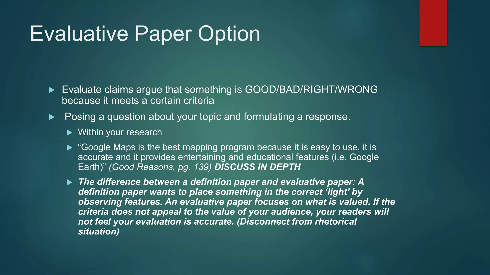 Definition paper | PPTX | Education