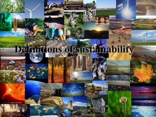 Definitions of sustainability 