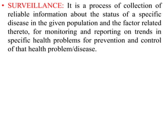 Definitions, Infectious disease epidemiology