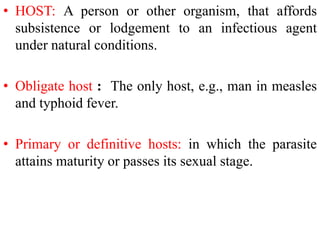 Definitions, Infectious disease epidemiology