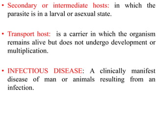 Definitions, Infectious disease epidemiology