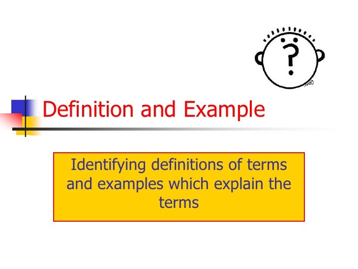 Definitions And Examples