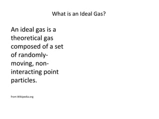 Definitions ideal gas v004