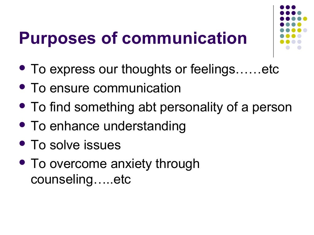 Definitions of communication