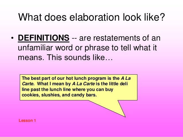 Elaboration in writing pdf picture