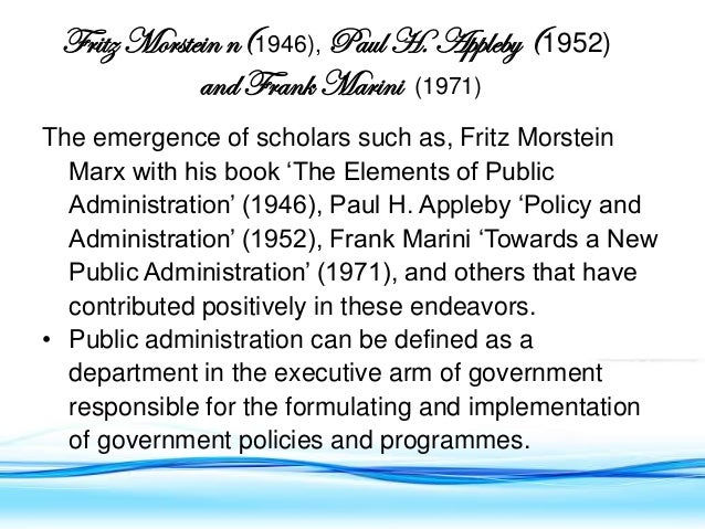 public administration definition