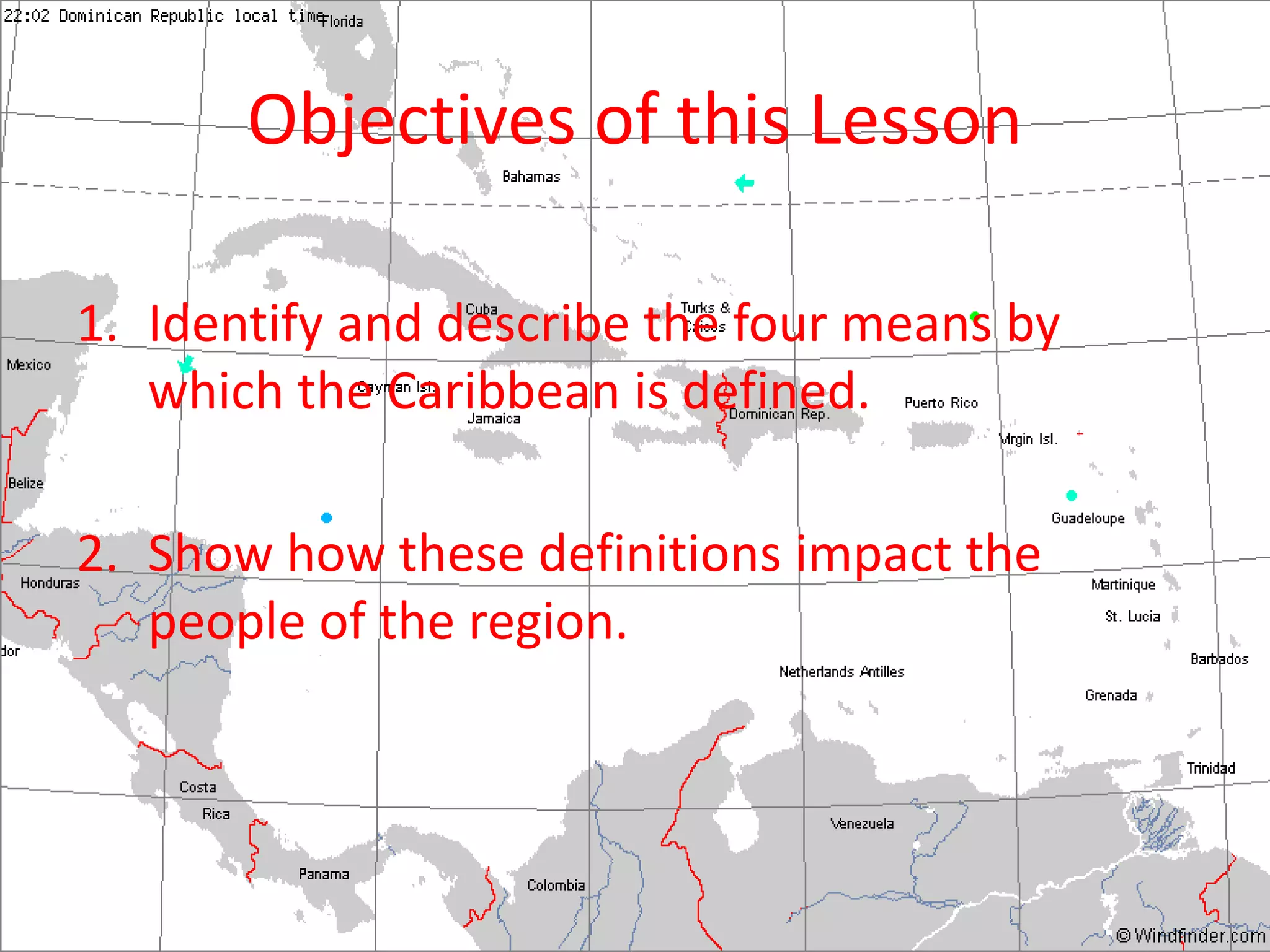 Definitions of the caribbean PPTX