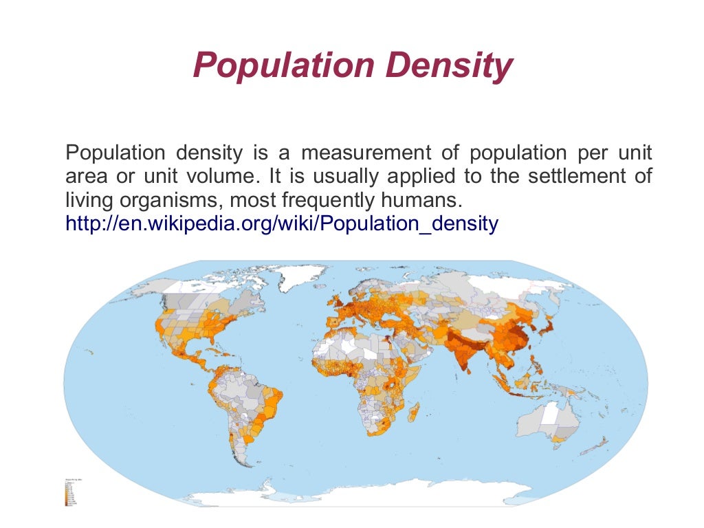 Definitions on settlement and population slide show