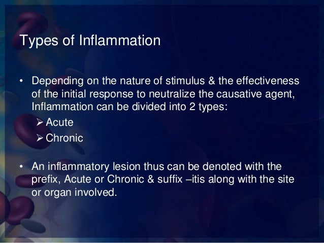 Definition, types & vascular events of inflammation
