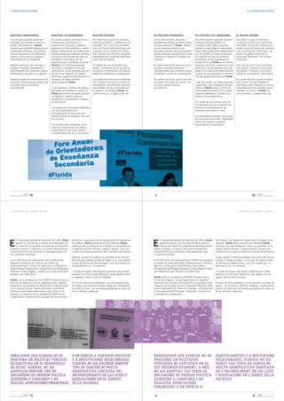 7. NUESTROS GRUPOS DE INTERÉS                                                                                                                                                                                                           7. ELS NOSTRES GRUPS D'INTERÉS




NUESTROS PROVEEDORES                         NUESTROS COLABORADORES                      NUESTRO ENTORNO                            ELS NOSTRES PROVEÏDORS                     ELS NOSTRES COL·LABORADORS                    EL NOSTRE ENTORN
Incluye todas aquellas personas o            Son todas aquellas personas físicas y       Nos referimos al grupo de personas y       Inclou totes aquelles persones o           Són totes aquelles persones físiques i        Ens referim al grup de persones i
empresas que prestan un servicio o           jurídicas que nos ayudan a la               colectivos próximos a nuestra zona de      empreses que presten un servei o venen     jurídiques que ens ajuden a la                col·lectius pròxims a la nostra zona
venden sus productos a Florida.              consecución de nuestros objetivos,          actividad. Por lo que hace al ámbito       els seus productes a Florida. Sempre       consecució dels nostres objectius,            d'activitat. Pel que fa a l'àmbit local,
Siempre que es posible trabajamos con        aportando un valor añadido a nuestro        local, podríamos hablar del entorno de     que és possible treballem amb              aportant un valor afegit al nostre treball.   podem parlar de l'entorn de Catarroja
proveedores próximos, pues de esta           trabajo. Hablamos de los profesionales      Catarroja y de la comarca de l'Horta       proveïdors pròxims, perquè d'aquesta       Parlem dels professionals independents        i de la comarca de l'Horta Sud, i de
manera impulsamos las economías              independientes que colaboran de forma       Sud, mientras que de forma más global      manera impulsem les economies locals       que col·laboren de forma puntual en           forma més global parlem de la
locales y reducimos los impactos             puntual en las distintas acciones de        hablaríamos de la Comunitat Valenciana     i reduïm els impactes ocasionats pel       les distintes accions de formació i           Comunitat Valenciana i de la resta
ocasionados por el transporte.               formación y consultoría, de las             y del resto de España.                     transport.                                 consultoria, de les organitzacions i          d'Espanya.
                                             organizaciones y entidades socias de                                                                                              entitats sòcies de Florida en els distints
Nuestro objetivo es dar prioridad a          Florida en los distintos proyectos          Al tratarse de una comunidad muy           El nostre objectiu és donar prioritat a    projectes nacionals i europeus en què         Com que es tracta d'una comunitat
aquellas empresas proveedoras y              nacionales y europeos en los que            amplia, intentamos buscar puntos de        aquelles empreses proveïdores i            participem, de les empreses que ens           molt àmplia, intentem buscar punts
subcontratadas que incorporen criterios      participamos, de las empresas que nos       encuentro y fomentamos una relación        subcontractades que incorporen criteris    ajuden en la inserció del nostre alumnat      de trobada i fomentem una relació
ambientales y sociales en su gestión.        ayudan en la inserción de nuestro           abierta de colaboración y participación.   ambientals i socials en la seua gestió.    a través de les pràctiques en empresa         oberta de col·laboració i participació.
                                             alumnado a través de las prácticas en                                                                                             i de tots aquells prescriptors de Florida.
Nuestros canales de comunicación son         empresa y de todos aquellos                 Los canales de comunicación existentes     Els nostres canals de comunicació són                                                    Els canals de comunicació existents
las cartas, las órdenes de compra y las      prescriptores de Florida.                   con el entorno son los encuentros de       les cartes, les ordres de compra i les     I, per descomptat, els nostres associats      amb l'entorn són les trobades de
reuniones que se mantienen                                                               participación con diferentes colectivos    reunions que es mantenen                   i associades, que inverteixen els seus        participació amb diferents col·lectius
puntualmente.                                Y, por supuesto, nuestros asociados y       relacionados con las actividades que       puntualment.                               diners en Florida davall la forma de          relacionats amb les activitats que es
                                             asociadas que invierten su dinero en        se realizan, las visitas a Florida, las                                               capital associat confiant en el nostre        realitzen, les visites a Florida, les
                                             Florida bajo la forma de capital asociado   comunicaciones, la página web, etc.                                                   projecte empresarial i ajudant-nos a          comunicacions, la pàgina web, etc.
                                             confiando en nuestro proyecto                                                                                                     ampliar la seua base social.
                                             empresarial y ayudándonos a ampliar
                                             su base social.                                                                                                                   Els canals de comunicació amb els
                                                                                                                                                                               col·laboradors són principalment les
                                             Los canales de comunicación existentes                                                                                            reunions que periòdicament es
                                             con los colaboradores son                                                                                                         mantenen amb cada un d'ells.
                                             principalmente las reuniones que
                                             periódicamente se mantienen con cada                                                                                              Amb els associats utilitzem com a canal
                                             uno de ellos.                                                                                                                     de comunicació les cartes i l'assemblea
                                                                                                                                                                               d'associats, prèvia a qualsevol
                                             Con los asociados utilizamos como                                                                                                 assemblea de la cooperativa.
                                             canal de comunicación las cartas y
                                             la asamblea de asociados, previa a
                                             cualquier asamblea de la cooperativa.




                    FLORIDA
MEMORIA DE SOSTENIBILIDAD 08   48                                                                                                                                                                                                            49    FLORIDA
                                                                                                                                                                                                                                                   MEMÒRIA DE SOSTENIBILITAT 08




10. COMPROMISO CON EL ENTORNO / EJE SOCIAL                                                                                                                                                                                   10. COMPROMÍS AMB L'ENTORN / EIX SOCIAL




E                                                                                                                                   E
      n la Asamblea General de noviembre de 1995, Florida          Asimismo, y para potenciar el deporte entre los jóvenes de              n l'Assemblea General de novembre de 1995, Florida         Així mateix, i per potenciar l'esport entre els jóvens de la
      aprobó la creación de un Fondo de Solidaridad con            la comarca, Florida da soporte al Club Handbol Florida                  aprovà la creació d'un Fons de Solidaritat amb la          comarca, Florida dóna suport al Club Handbol Florida
      la intención de cooperar en proyectos de desarrollo          Catarroja, del que destacamos el equipo ya consolidado en               intenció de cooperar en projectes de desenvolupament       Catarroja, del qual destaquem l'equip ja consolidat en la
dirigidos a países o colectivos con fuertes desequilibrios         la segunda división nacional, categoría seniors. Este club       dirigits a països o col·lectius amb greus desequilibris           segona divisió nacional, categoria sèniors. Aquest club
socioeconómicos que estimulen la autoorganización de               cuenta con el apoyo económico de la entidad Caixa Popular        socioeconòmics que estimulen l'autoorganització dels              compta amb el suport econòmic de l'entitat Caixa Popular
los colectivos receptores.                                                                                                          col·lectius receptors.
                                                                   Además, durante el 2008 se ha celebrado la XII Edición                                                                             A més, durant el 2008 s'ha realitzat la XII edició del Concurs
Los 4.200 euros del presupuesto para 2008 se han                   del Concurso Literario la Rosa de Paper, en el que colabora      Els 4.200 euros del pressupost per a 2008 s'han assignat          Literari «La Rosa de Paper», en el qual col·labora la Caja
asignado al proyecto de creación del Centro de                     la Caja de Ahorros del Mediterráneo, y que ha contado con        al projecte de creació del Centre d'Experimentació i Formació     de Ahorros del Mediterráneo, i que ha comptat amb la
Experimentación y Formación Agrícola en la República               la participación de 116 personas.                                Agrícola a la Republica Àrab Saharauí Democràtica,                participació de 116 persones.
Árabe Saharaui Democrática, Campamentos de Refugiados                                                                               Campaments de Refugiats Saharauís Tindouf-Algèria, liderat
Saharauis Tindouf-Argelia, liderado por la asociación Gent         “La Rosa de Paper” está dirigido a personas que realizan         per l'Associació Gent Solidària de l'Horta Sud.                   «La Rosa de Paper» està dirigit a persones que cursen
Solidària de l'Horta Sud.                                          estudios en la Comunidad Valenciana, tanto reglados como                                                                           estudis a la Comunitat Valenciana, tant reglats com no
                                                                   no reglados, desde la ESO en adelante.                           Florida, amb la col·laboració d'ETNOR (Fundació per a             reglats, des de l'ESO en avant.
Florida, con la colaboración de ETNOR (Fundación para la                                                                            l'Ètica dels Negocis i de les Organitzacions), organitza
Ética de los Negocios y de las Organizaciones), organiza           El Premio tiene dos modalidades, una de narrativa y otra         anualment les Jornades de Pensament Contemporani amb              El premi té dues modalitats, una de narrativa i una altra de
anualmente las Jornadas de Pensamiento Contemporáneo               de poesía y se divide en distintas categorías. Anualmente        l'objectiu que el nostre alumnat universitari reflexione sobre    poesia, i es divideix en distintes categories. Anualment es
con el objetivo de que nuestro alumnado universitario              se publica un libro, con los trabajos ganadores de cada una      temes relacionats amb l'ètica en l'empresa. La temàtica de        publica un llibre amb els treballs guanyadors de cada una
reflexione sobre temas relacionados con la ética en la             de las distintas categorías.                                     les jornades de 2008 ha estat «Creativitat i innovació en         de les distintes categories.
empresa. La temática de las jornadas de 2008 ha sido                                                                                la societat del coneixement».
«Creatividad e innovación en la sociedad del conocimiento».




SEÑALAMOS QUE FLORIDA NO SE                                        O EN ESPECIE A PARTIDOS POLÍTICOS                                REMARQUEM QUE FLORIDA NO ES                                       PARTITS POLÍTICS O A INSTITUCIONS
POSICIONA EN POLÍTICAS PÚBLICAS                                    O A INSTITUCIONES RELACIONADAS.                                  POSICIONA EN POLÍTIQUES                                           RELACIONADES. FLORIDA NO HA
NI PARTICIPA EN EL DESARROLLO                                      FLORIDA NO HA RECIBIDO NINGÚN                                    PÚBLIQUES NI PARTICIPA EN EL                                      REBUT CAP TIPUS DE SANCIÓ NI
DE ÉSTAS. ADEMÁS, NO HA                                            TIPO DE SANCIÓN NI MULTA                                         SEU DESENVOLUPAMENT. A MÉS,                                       MULTA SIGNIFICATIVA DERIVADA
ADOPTADO NINGÚN TIPO DE                                            SIGNIFICATIVA DERIVADA DEL                                       NO HA ADOPTAT CAP TIPUS DE                                        DE L'INCOMPLIMENT DE LES LLEIS
MECANISMO DE PRESIÓN POLÍTICA                                      INCUMPLIMIENTO DE LAS LEYES Y                                    MECANISME DE PRESSIÓ POLÍTICA                                     I REGULACIONS EN L'ÀMBIT DE LA
(LOBBISMO O LOBBYING) Y NO                                         REGULACIONES EN EL ÁMBITO                                        (LOBBISME O LOBBYING) I NO                                        SOCIETAT
REALIZA APORTACIONES FINANCIERAS                                   DE LA SOCIEDAD                                                   REALITZA APORTACIONS
                                                                                                                                    FINANCERES O EN ESPÈCIE A

                    FLORIDA
MEMORIA DE SOSTENIBILIDAD 08   74                                                                                                                                                                                                            75    FLORIDA
                                                                                                                                                                                                                                                   MEMÒRIA DE SOSTENIBILITAT 08
 