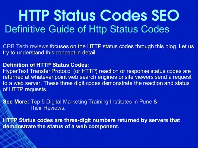 Definitive Guide Of Status Codes