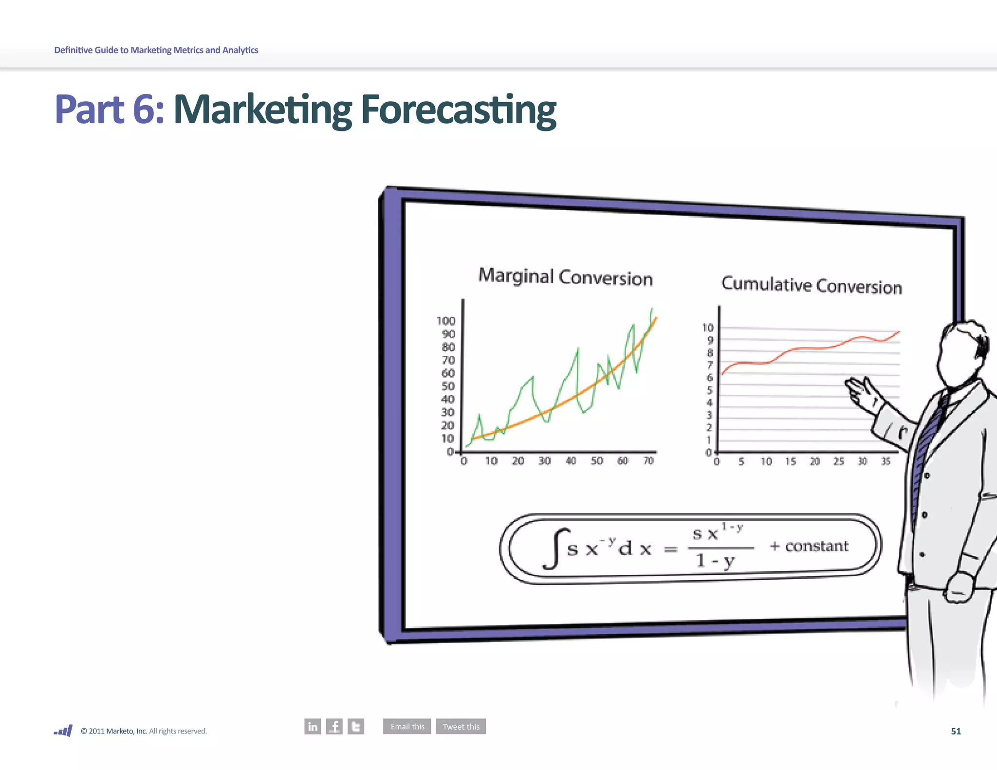 Definitive Guide to Marketing Metrics and Analytics




Part 6: Marketing Forecasting




      © 2011 Marketo, Inc. All rights reserved.       51
 