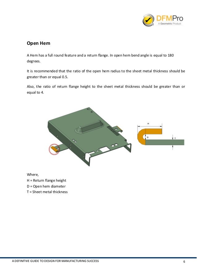 definitive guide to dfm success sheet metal design guidelines_ issue_ sheet metal design guide
