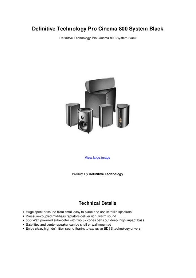 procinema 800 system