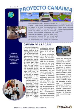 Informática Educativa en el Nivel Primaria del Sistema Educativo de ...
