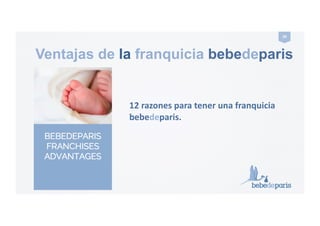 your baby gifts everywhere
20#
Ventajas de la franquicia bebedeparis
12#razones#para#tener#una#franquicia#
bebedeparis.!
 