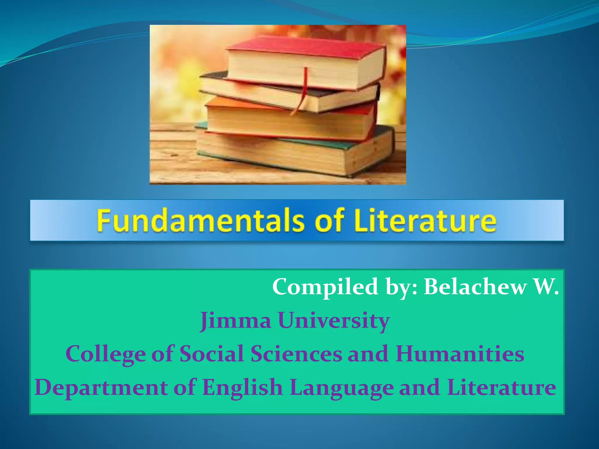 Definition of Literature for Fundamentals of Literature | PPTX