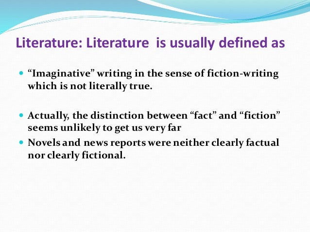 literature definition grammar