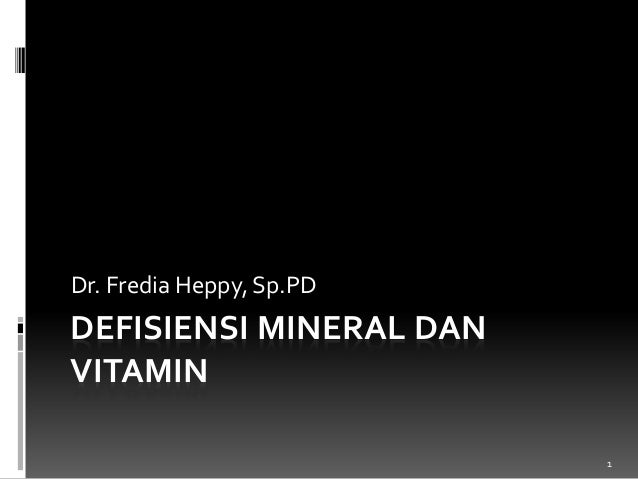 Defisiensi Mineral