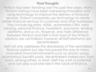 DeFi : The Future of Finance | PDF