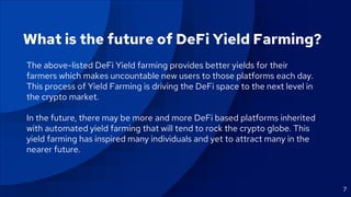 What is DeFi Yield Farming ? | PPTX