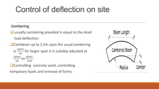 Control of deflection on site

 