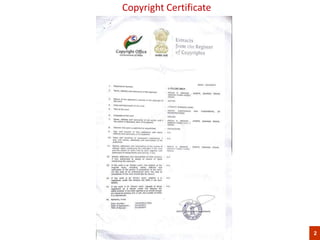 2
Copyright Certificate
 
