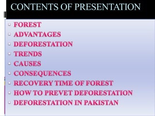 CONTENTS OF PRESENTATION
 