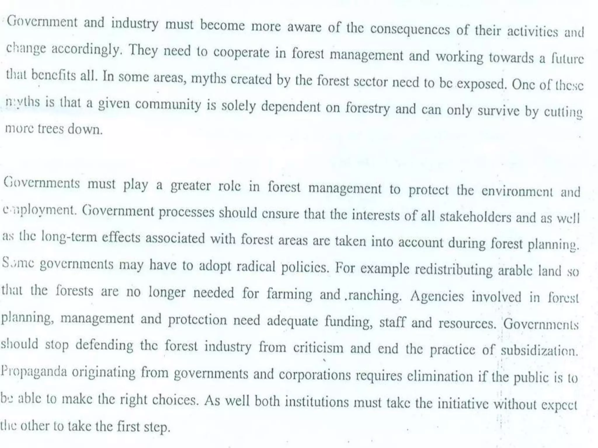 Deforestation BY Muhammad Fahad Ansari  12IEEM14