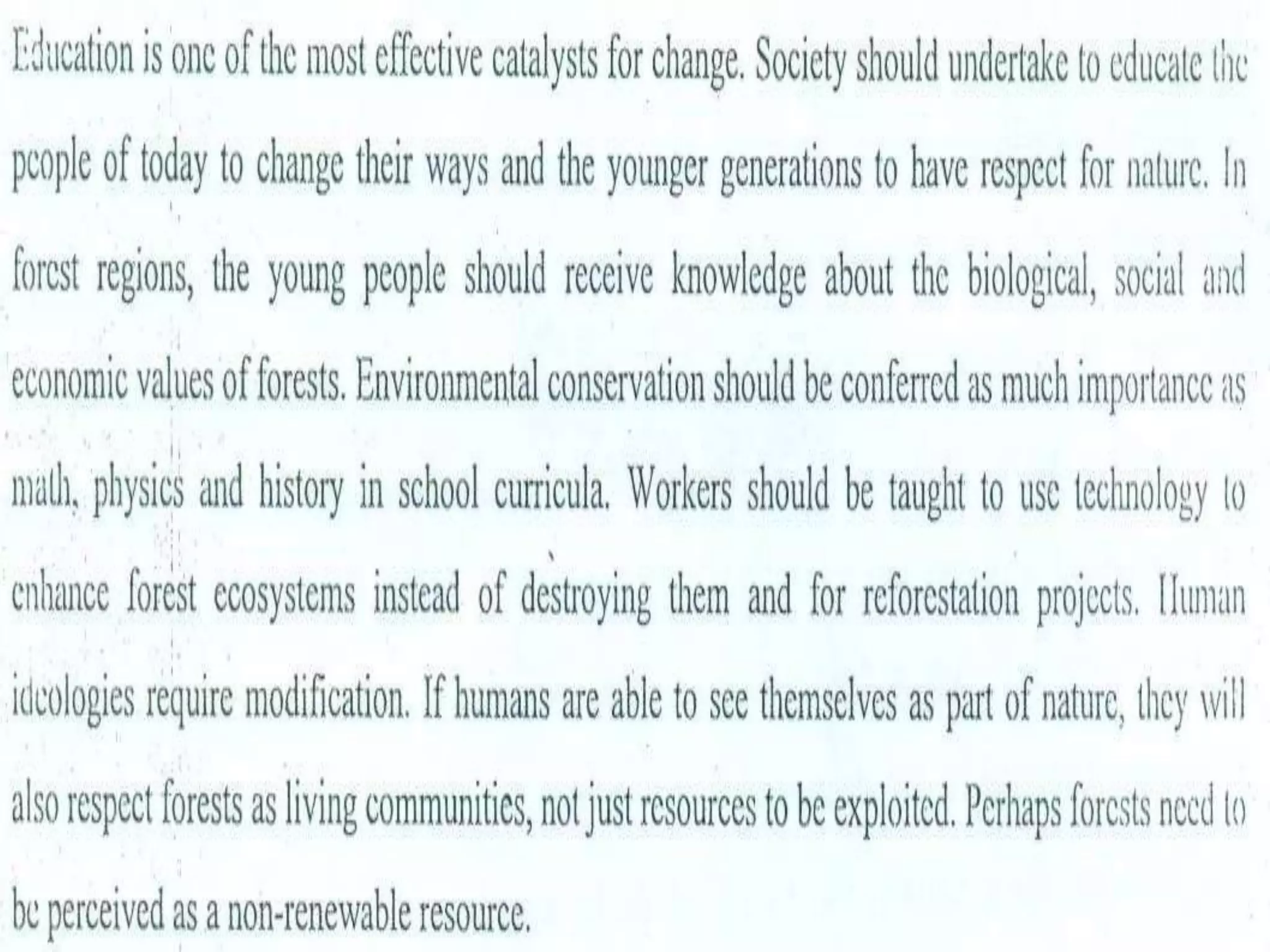 Deforestation BY Muhammad Fahad Ansari  12IEEM14