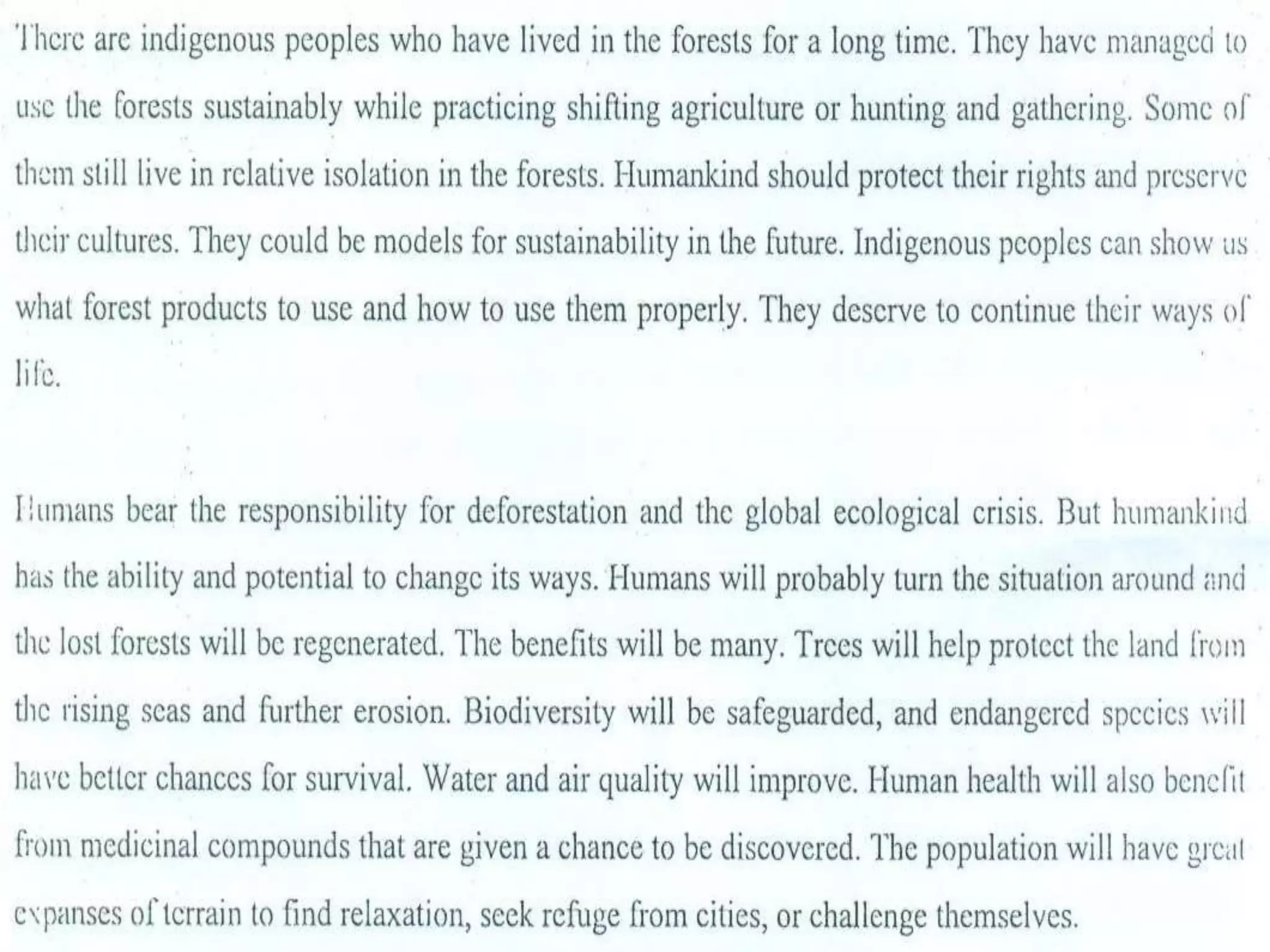 Deforestation BY Muhammad Fahad Ansari  12IEEM14