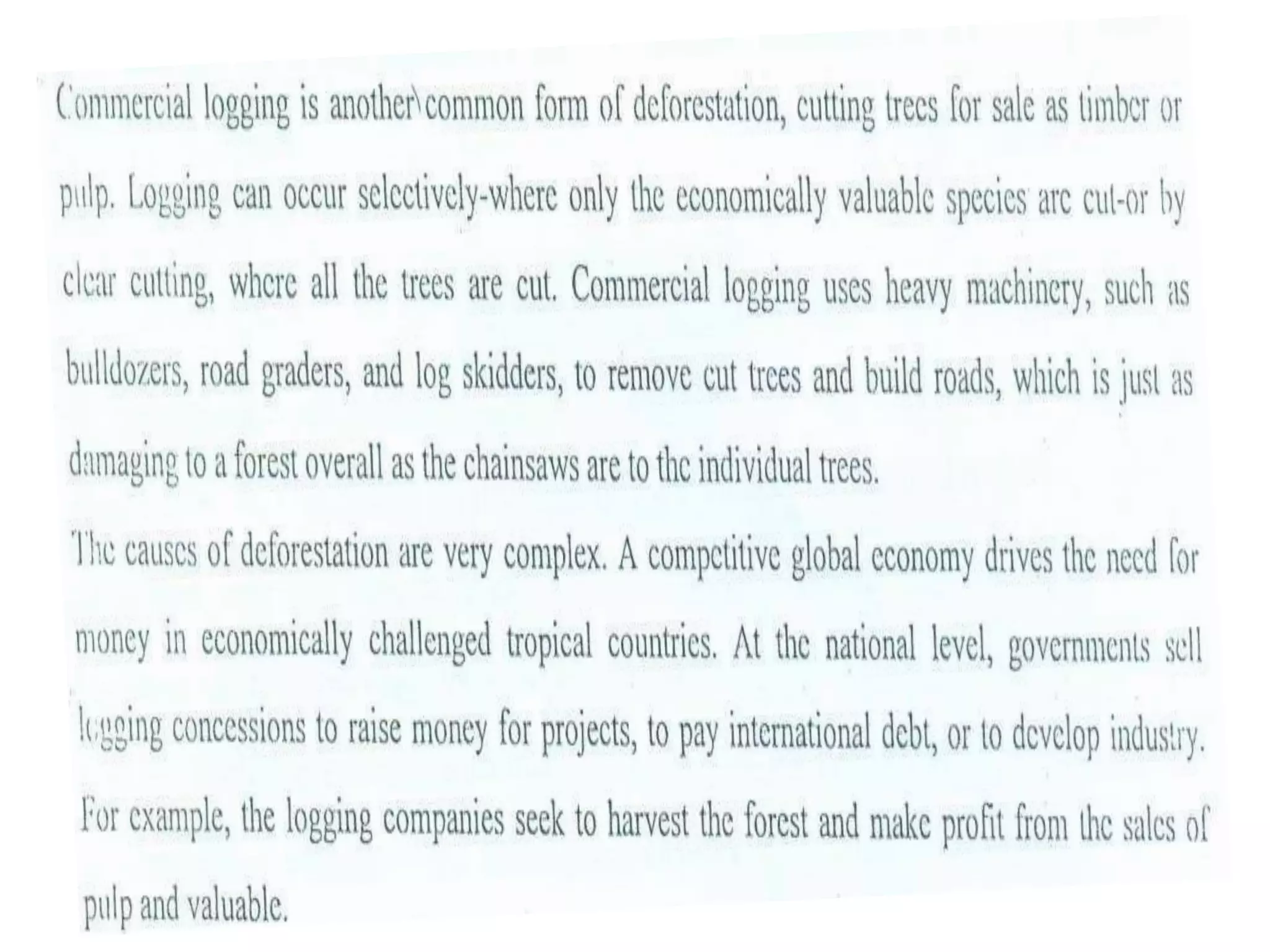 Deforestation BY Muhammad Fahad Ansari  12IEEM14