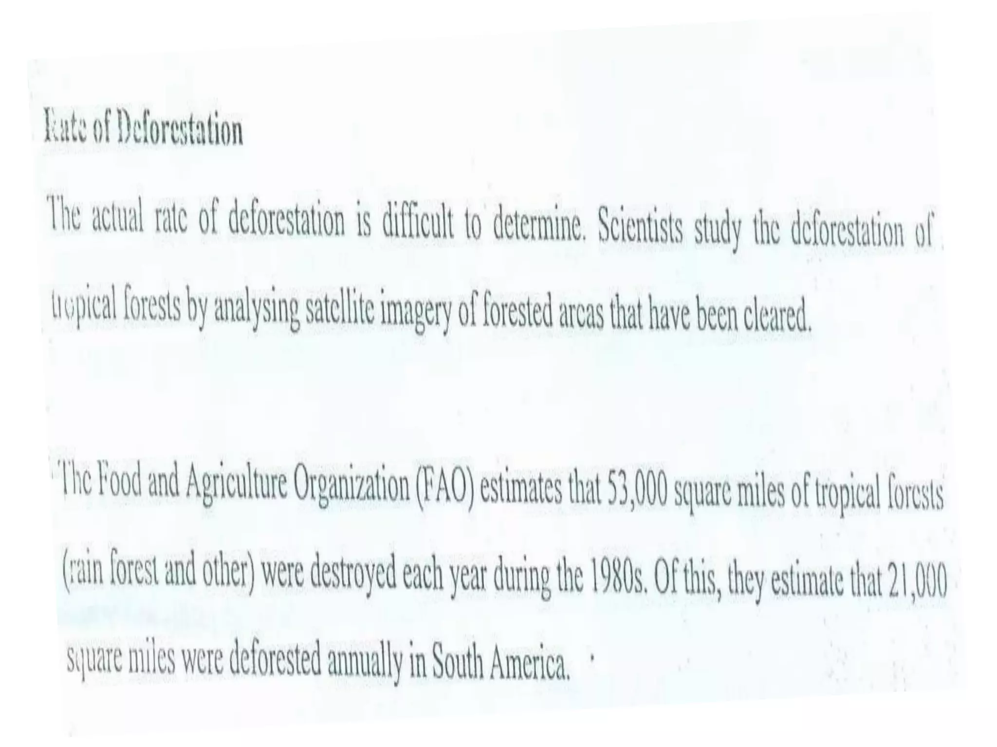 Deforestation BY Muhammad Fahad Ansari  12IEEM14