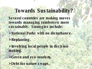 Deforestation Of The Tropical Rainforests | PPT
