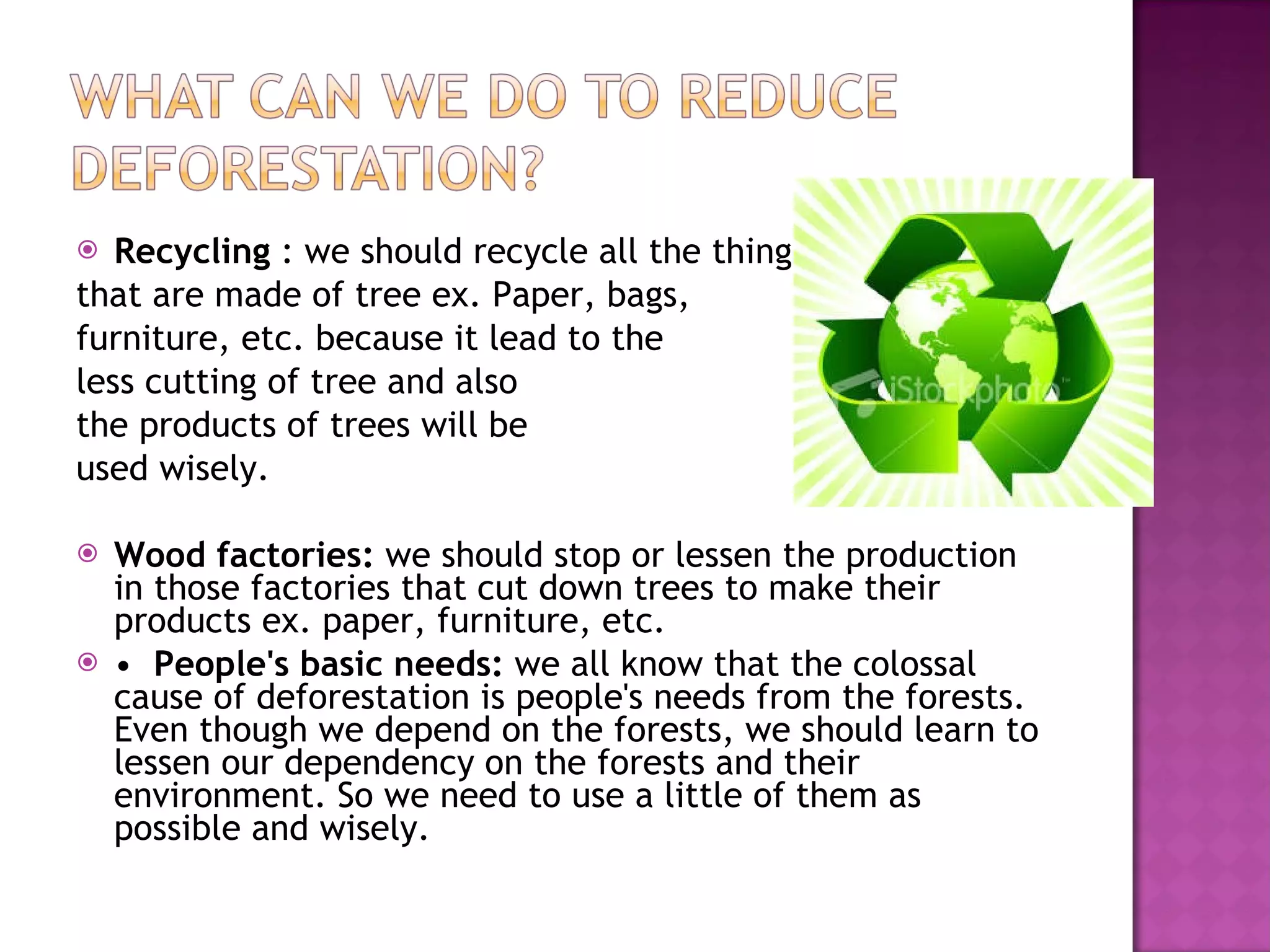 Deforestation & conservation efforts | PPT | Gardening | Home & Garden