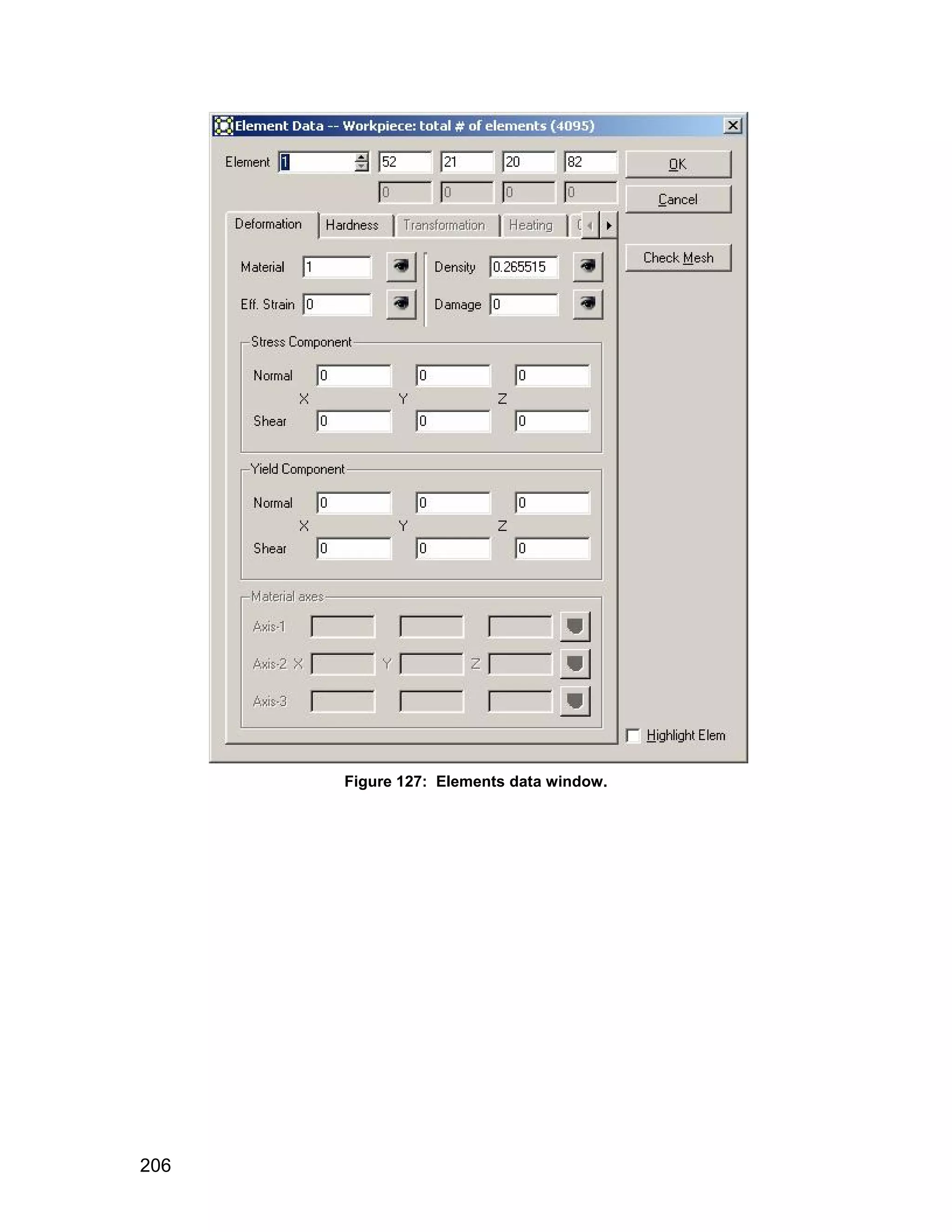 Figure 127: Elements data window.




206
 