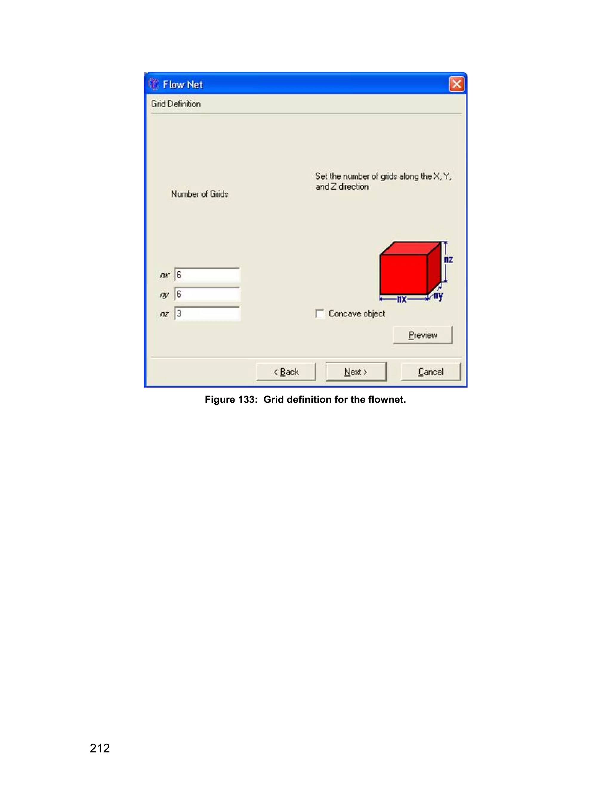 Figure 133: Grid definition for the flownet.




212
 