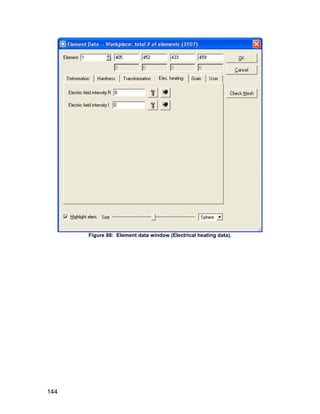 Figure 88: Element data window (Electrical heating data).




144
 